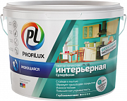 Краска ВД ProfiLux PL-13L моющаяся латексная износостойкая супербелая, 14 кг