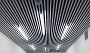 Реечный потолок  Албес "Кубообразный дизайн" A38S металлик с шагом 25