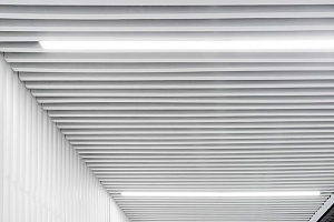 Реечный потолок  Албес "Кубообразный дизайн" A38S белый с шагом 25 мм