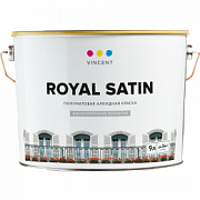Roal Satin Vincent краска алкидная полуматовая для внутренних и наружных работ, 8,1 л, база С