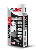 Клей плиточный цементный усиленный Литокс NOVA FIX 25 кг 