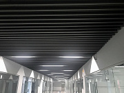 Реечный потолок Албес "Кубообразный дизайн" A38S черный с шагом 25 мм
