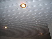 Реечный потолок белый Албес "Немецкий дизайн" AN135/A открытый стык, раскладка белая